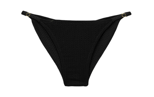 Product Front: Rio De Sol Figi Bikini Bottom Bora-Black Cheeky-Fixa