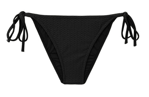 Product Front: Rio De Sol Figi Bikini Bottom Bora-Black Lacinho