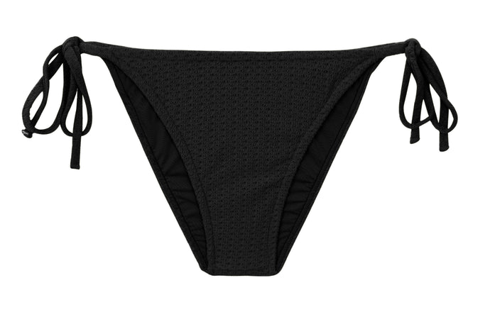 Product Front: Rio De Sol Figi Bikini Bottom Bora-Black Lacinho