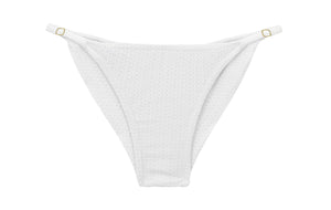 Product Front: Rio De Sol Figi Bikini Bottom Bora-White Cheeky-Fixa