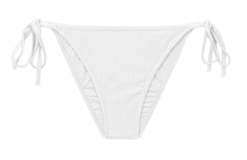 Product Front: Rio De Sol Figi Bikini Bottom Bora-White Lacinho