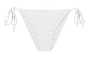 Product Front: Rio De Sol Figi Bikini Bottom Bora-White Lacinho