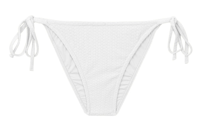 Product Front: Rio De Sol Figi Bikini Bottom Bora-White Lacinho