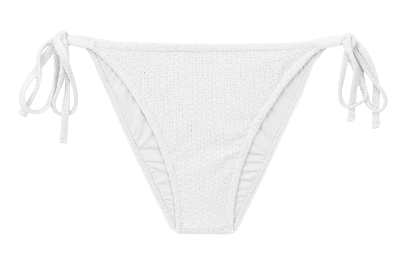 Product Front: Rio De Sol Figi Bikini Bottom Bora-White Lacinho