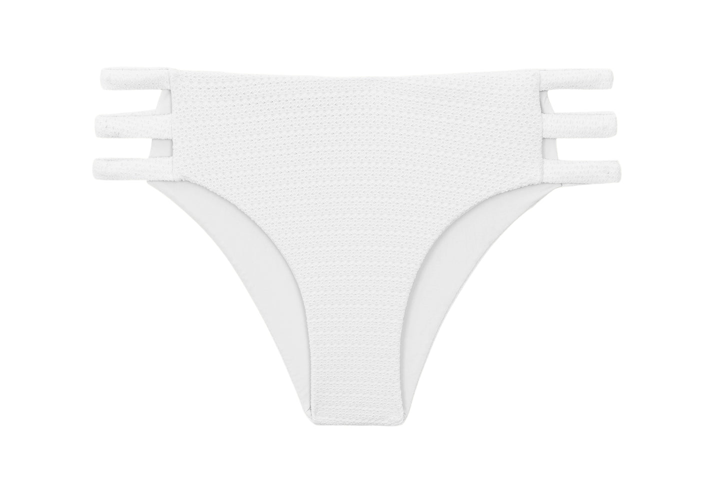 Product Front: Rio De Sol Figi Bikini Bottom Bora-White Madrid-Trio