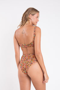 Model Back: Rio De Sol Figi Bikini Bottom Bouquet Hotpants