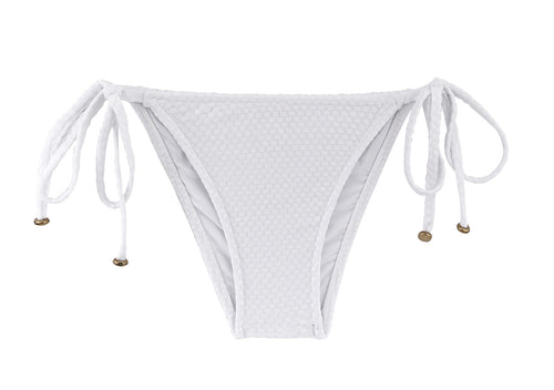 Product Front: Rio De Sol Figi Bikini Bottom Cloque Branco Balconet