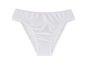 Product Front: Rio De Sol Figi Bikini Bottom Cloque Branco Cos Comfort