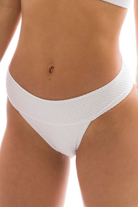 Gallery: Rio De Sol Figi Bikini Bottom Cloque Branco Cos Comfort
