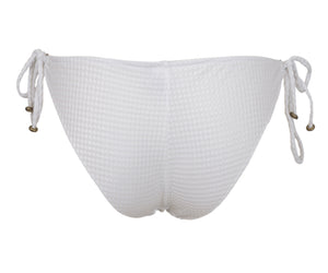 Product Back: Rio De Sol Figi Bikini Bottom Cloque Branco New Comfort