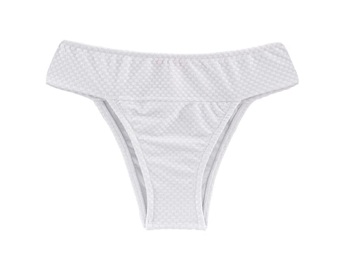 Product Front: Rio De Sol Figi Bikini Bottom Cloque Branco Tri Cos