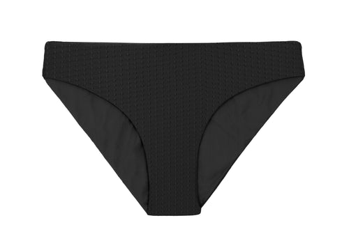 Product Front: Rio De Sol Figi Bikini Bottom Dots-Black Essential-Comfy