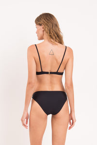 Model Back: Rio De Sol Figi Bikini Bottom Dots-Black Essential-Comfy
