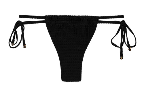 Product Front: Rio De Sol Figi Bikini Bottom Dots-Black Pipa