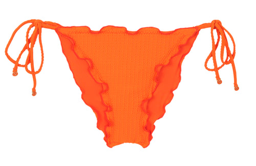 Product Front: Rio De Sol Figi Bikini Bottom Dots-Orange Frufru