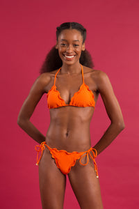 Image 12: Rio De Sol Figi Bikini Bottom Dots-Orange Frufru