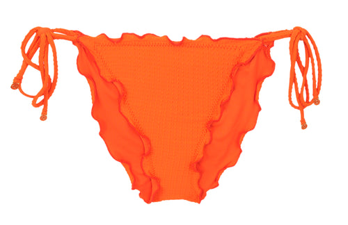 Product Front: Rio De Sol Figi Bikini Bottom Dots-Orange Frufru-Comfy