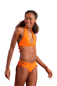 Image 04: Rio De Sol Figi Bikini Bottom Dots-Orange Madrid