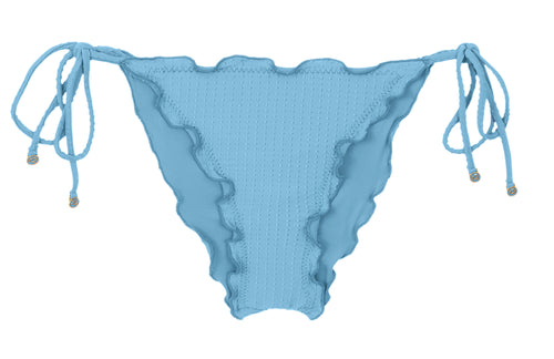Product Front: Rio De Sol Figi Bikini Bottom Dots-Sky Frufru