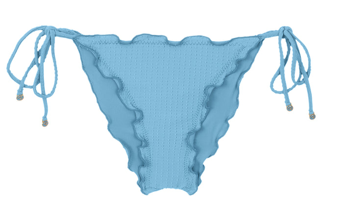 Product Front: Rio De Sol Figi Bikini Bottom Dots-Sky Frufru