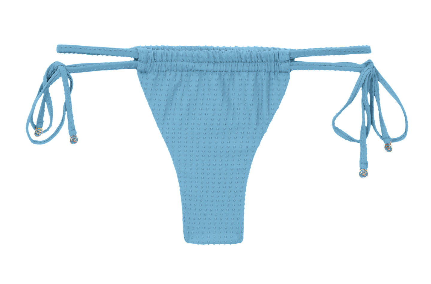 Product Front: Rio De Sol Figi Bikini Bottom Dots-Sky Pipa
