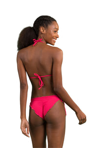 Model Back: Rio De Sol Figi Bikini Bottom Dots-Virtual-Pink Frufru-Comfy