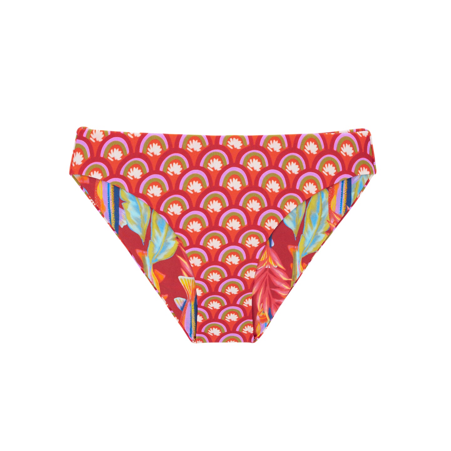 Product Front: Rio De Sol Figi Bikini Bottom Floral-Scales Essential-Comfy