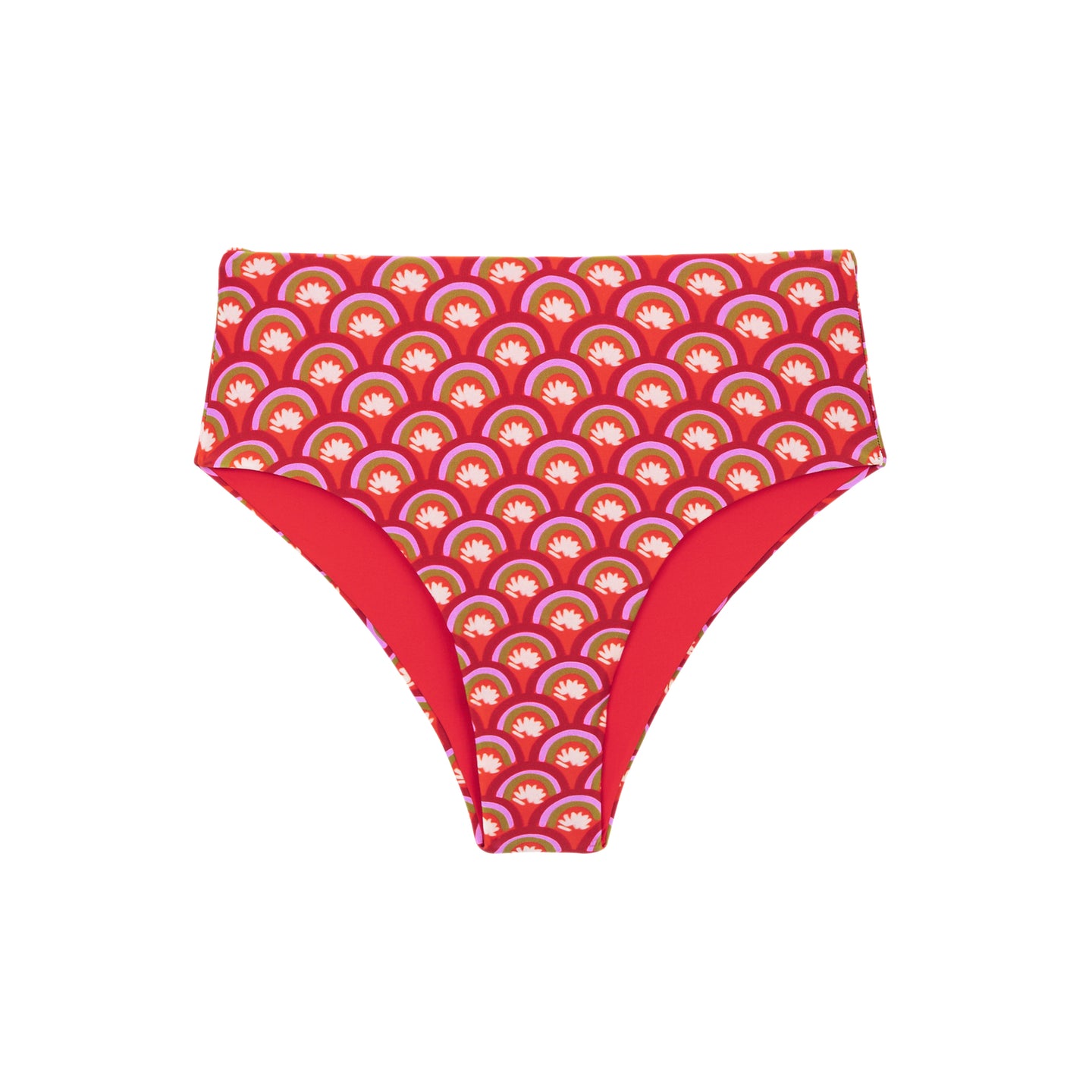 Product Front: Rio De Sol Figi Bikini Bottom Floral-Scales Hotpants
