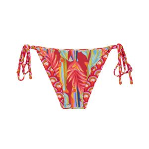 Product Back: Rio De Sol Figi Bikini Bottom Floral-Scales Lacinho