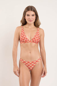 Model Front: Rio De Sol Figi Bikini Bottom Floral-Scales Mia