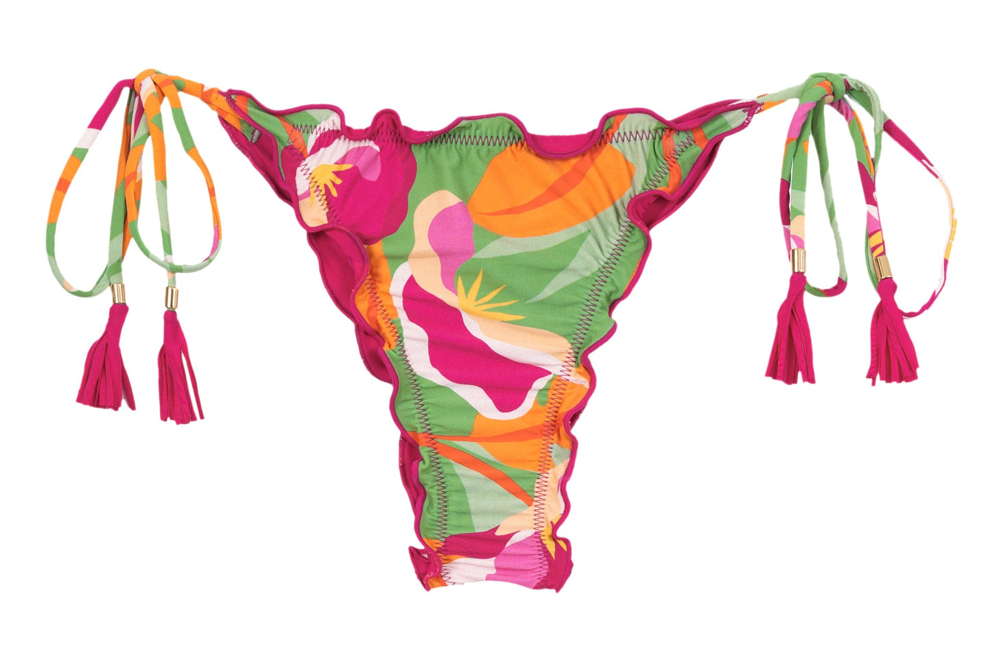 Product Front: Rio De Sol Figi Bikini Bottom Green-Bloom Frufru-Fio