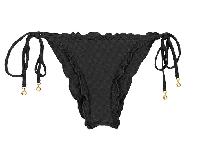 Product Front: Rio De Sol Figi Bikini Bottom Kiwanda Preto Frufru