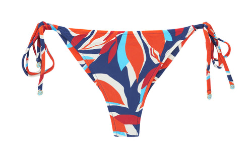 Product Front: Rio De Sol Figi Bikini Bottom Leaves Cheeky-Micro
