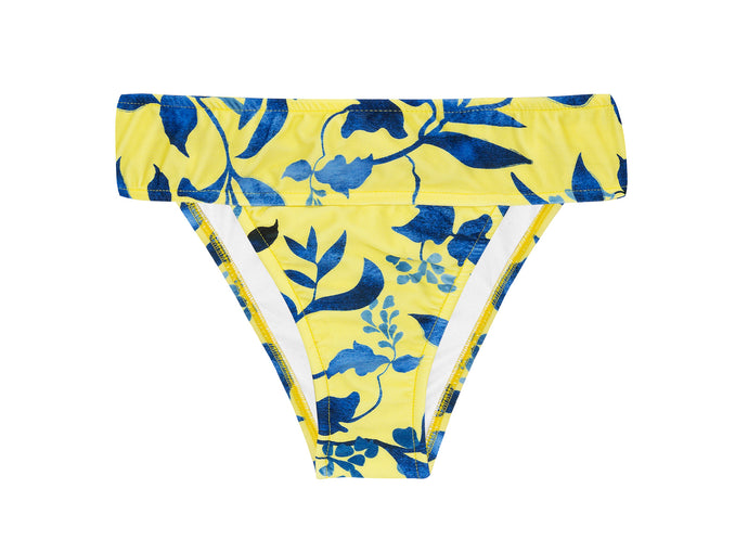 Product Front: Rio De Sol Figi Bikini Bottom Lemon Flower Cos Comfort