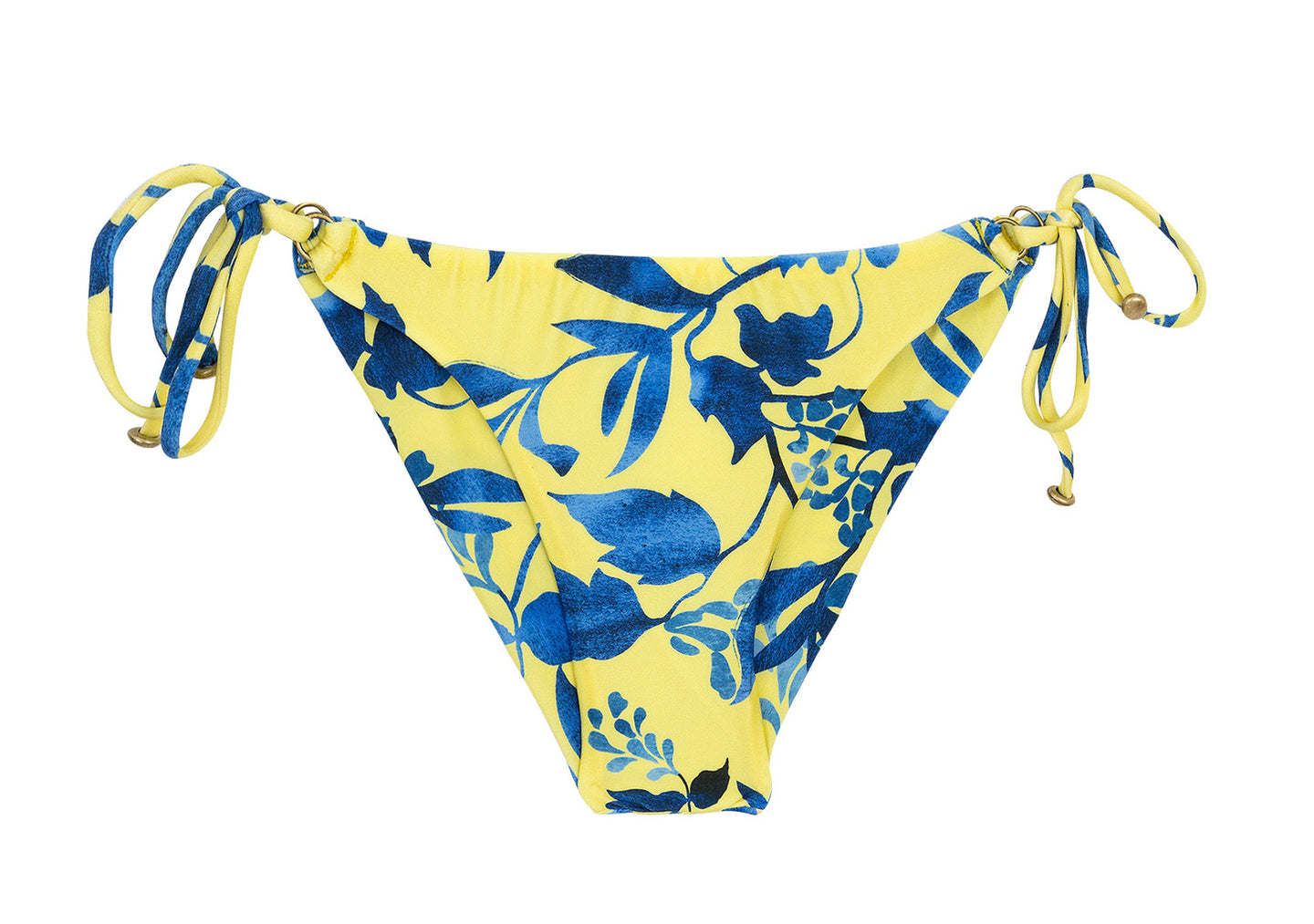 Product Front: Rio De Sol Figi Bikini Bottom Lemon Flower Invisible