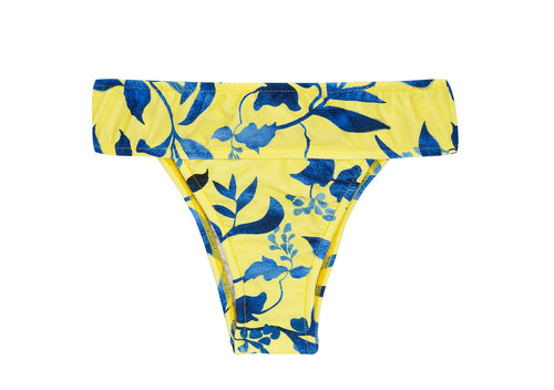Product Front: Rio De Sol Figi Bikini Bottom Lemon Flower Tri Cos