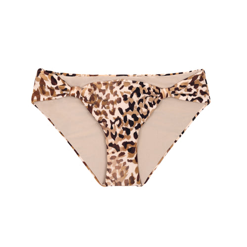 Product Front: Rio De Sol Figi Bikini Bottom Leopard Mel-Comfy