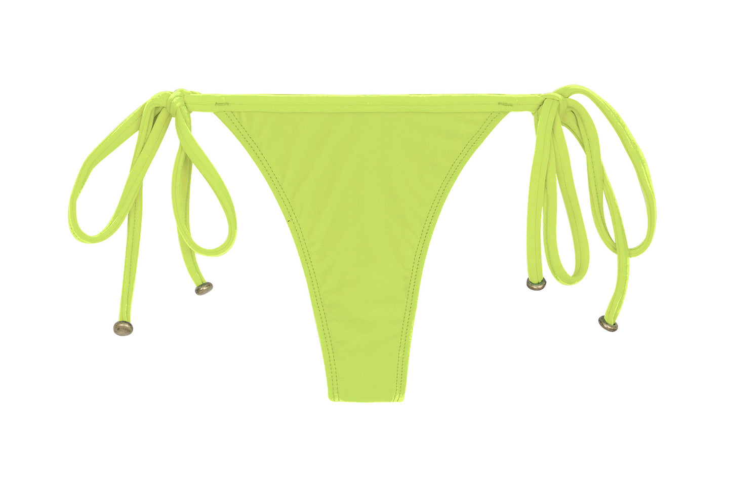 Product Front: Rio De Sol Figi Bikini Bottom Lime Tri Micro