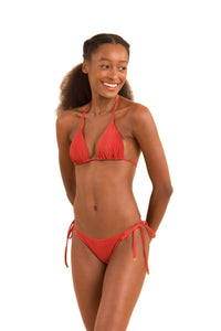 Model Front: Rio De Sol Figi Bikini Bottom Malibu-Chili Cheeky-Tie