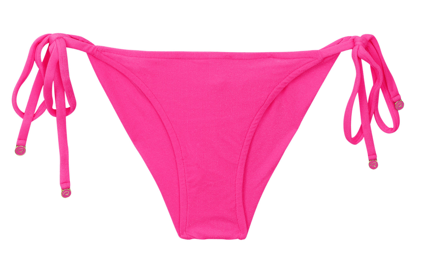 Product Front: Rio De Sol Figi Bikini Bottom Malibu-Rosa Cheeky-Tie
