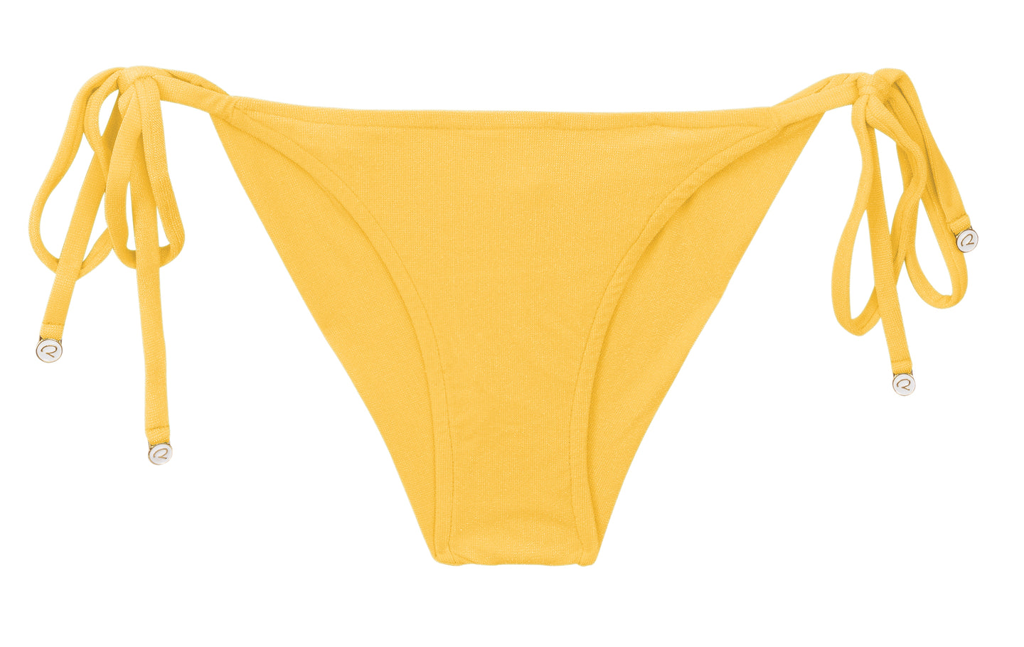 Product Front: Rio De Sol Figi Bikini Bottom Malibu-Yellow Cheeky-Tie