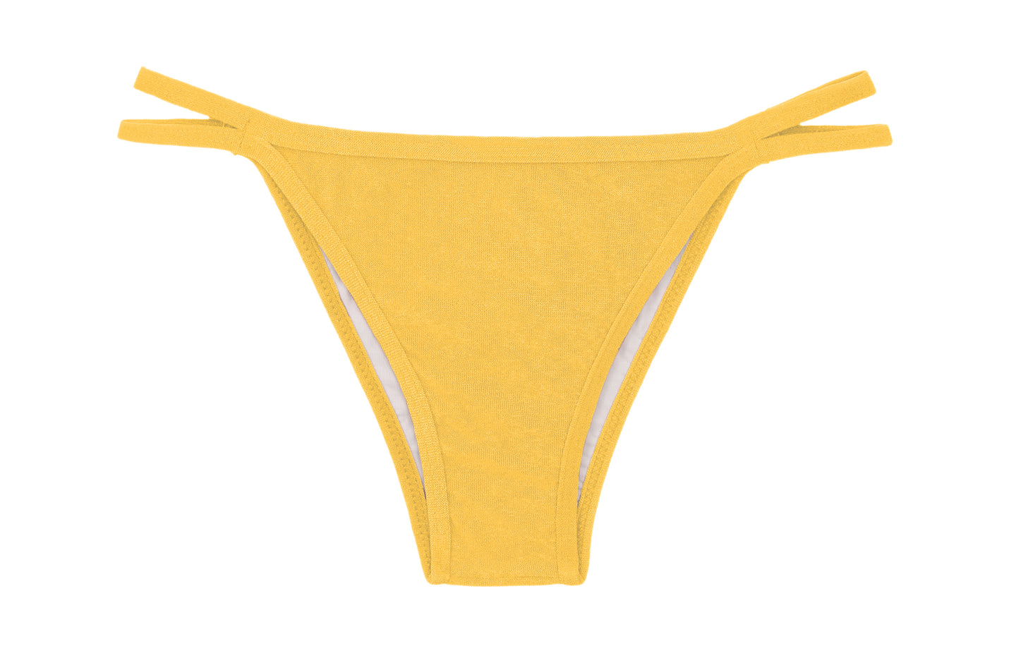 Product Front: Rio De Sol Figi Bikini Bottom Malibu-Yellow Rio-Duo