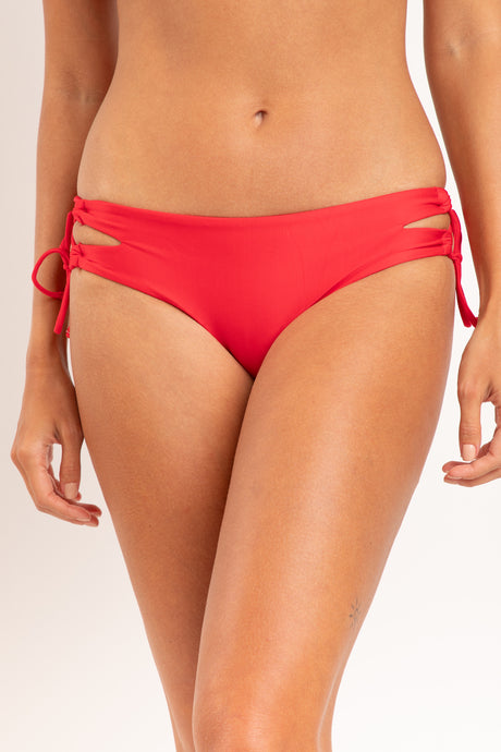 Gallery: Rio De Sol Figi Bikini Bottom Microfibra-Chic-Red Madrid