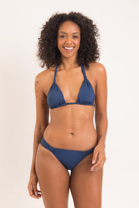 Model Front: Rio De Sol Figi Bikini Bottom Navy Mel-Comfy