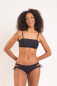 Model Front: Rio De Sol Figi Bikini Bottom Nero Madrid