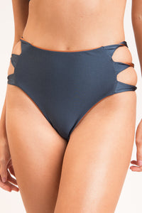 Image 13: Rio De Sol Figi Bikini Bottom Nocciola High-Waist-Spin