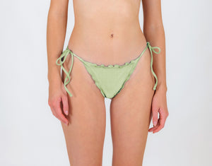 Model Front: Rio De Sol Figi Bikini Bottom Oliva Frufru-Comfy