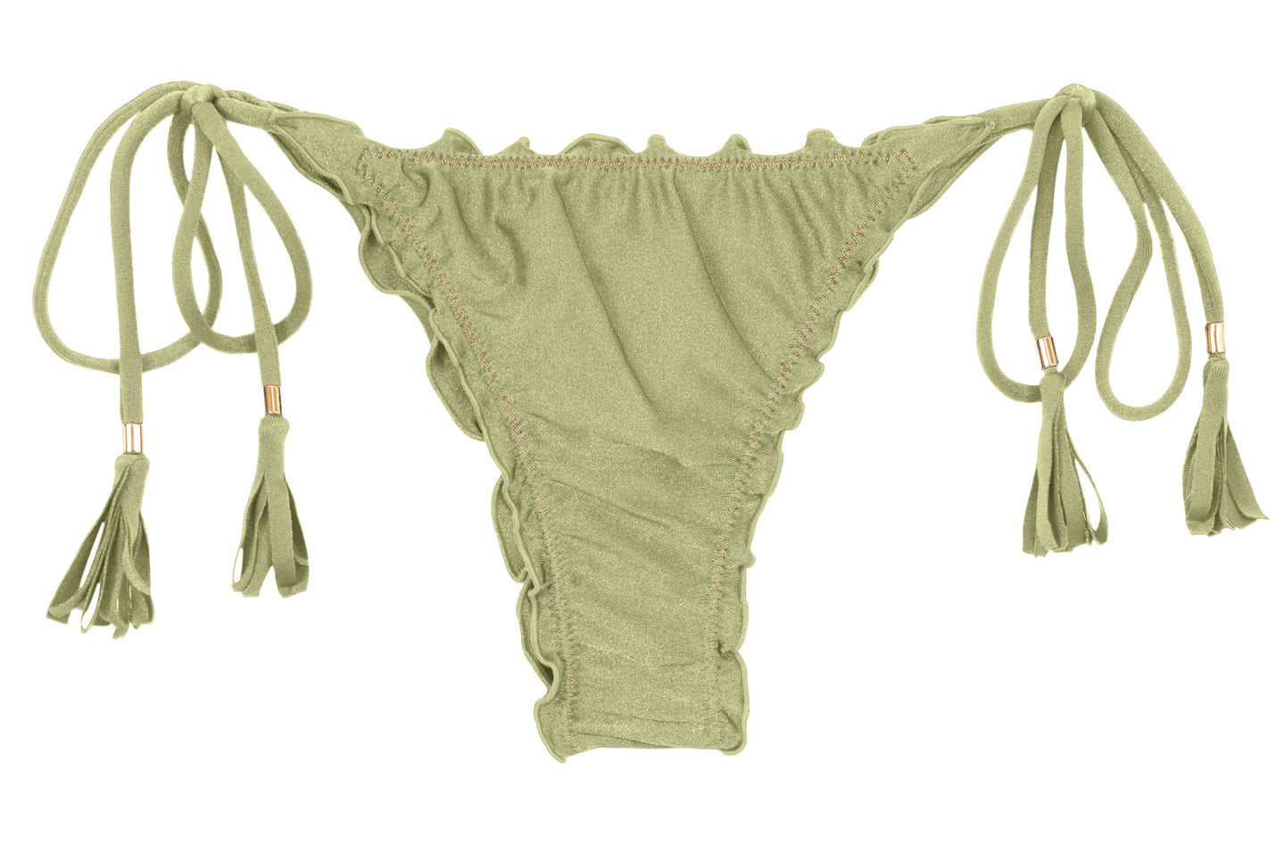 Product Front: Rio De Sol Figi Bikini Bottom Oliva Frufru-Fio