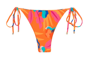 Product Front: Rio De Sol Figi Bikini Bottom Orange-Bloom Ibiza
