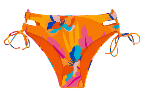 Product Front: Rio De Sol Figi Bikini Bottom Orange-Bloom Madrid
